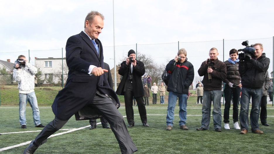 Donald Tusk na otwarciu orlika