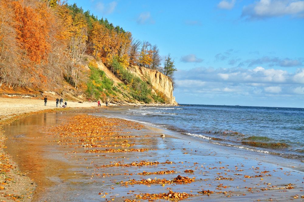 Klif w Orłowie to jedno z najczęściej odwiedzanych miejsc w Trójmieście. Niestety jego fragment osunął się na plażę