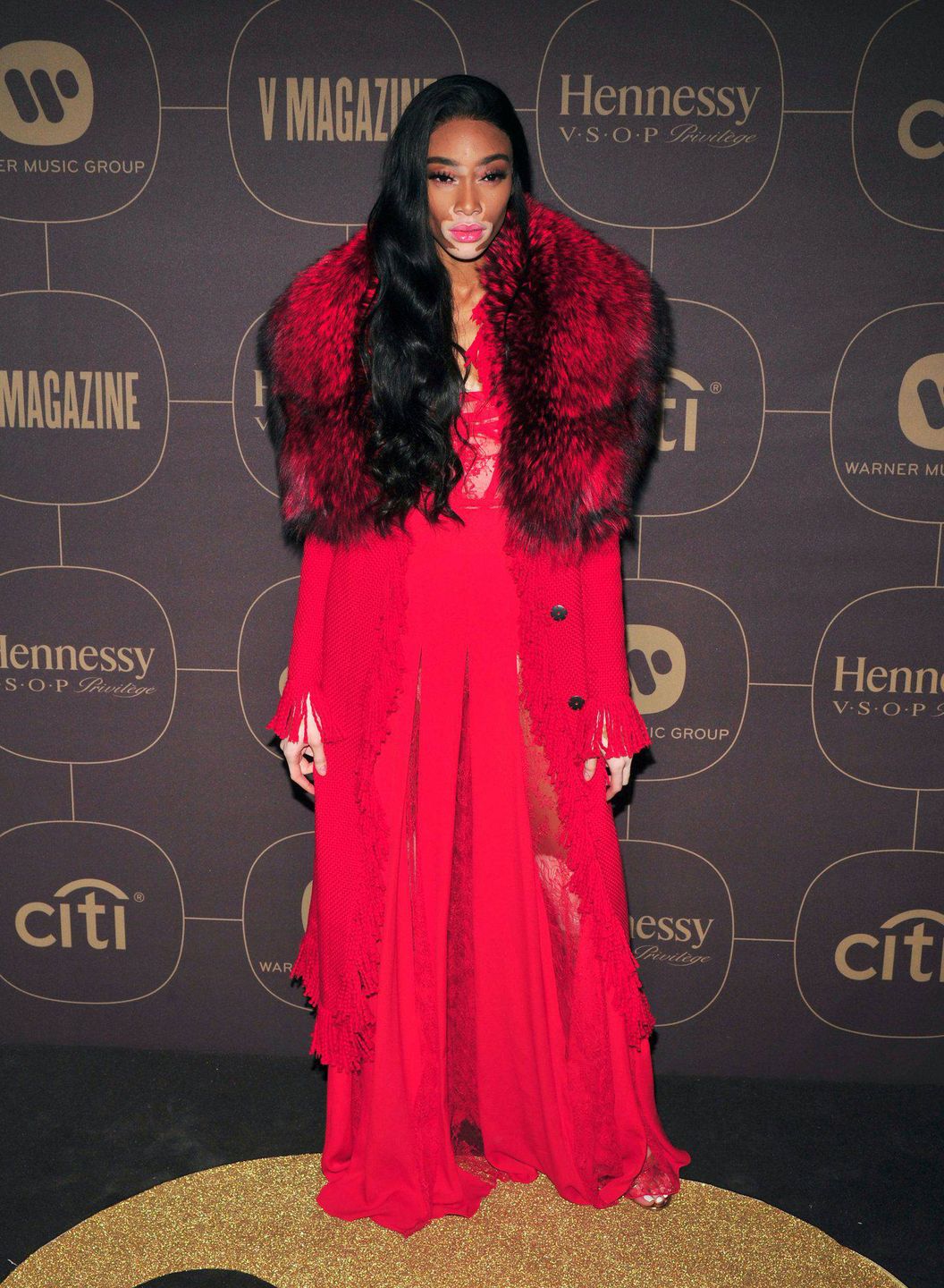 Winnie Harlow - Gramy 2018, pre-party Warner Music Gorup