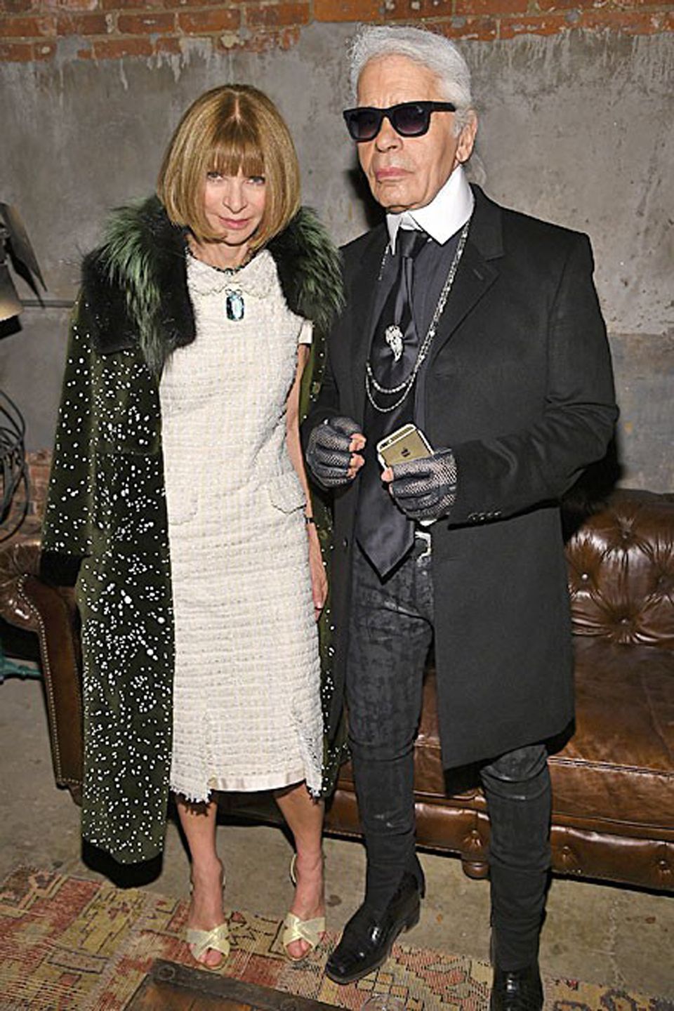 Anna Wintour i  Karl Lagerfeld
Fot. screen z redcarpet