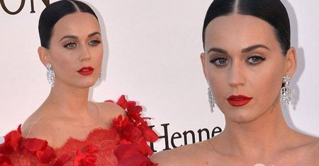 "Hiszpańska" stylizacja Katy Perry na gali amfAR. Jej suknia zachwycała detalami