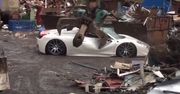 Ferrari 458 na złomowisku. Zniszczyli auto warte ponad milion w mgnieniu oka