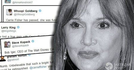 Gwiazdy "Gwiezdnych Wojen" i inne znane osoby z Hollywood pożegnały Carrie Fisher