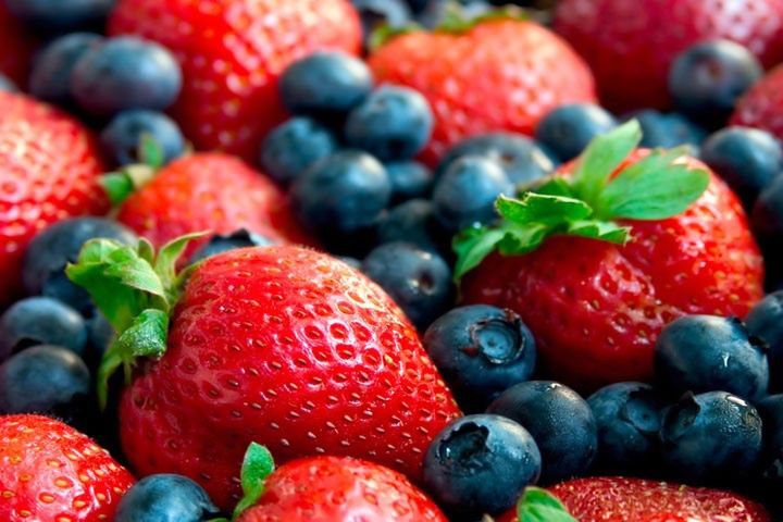 strawberriesblueberries