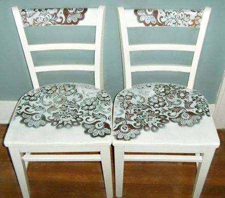 Lace Patterned Chairs