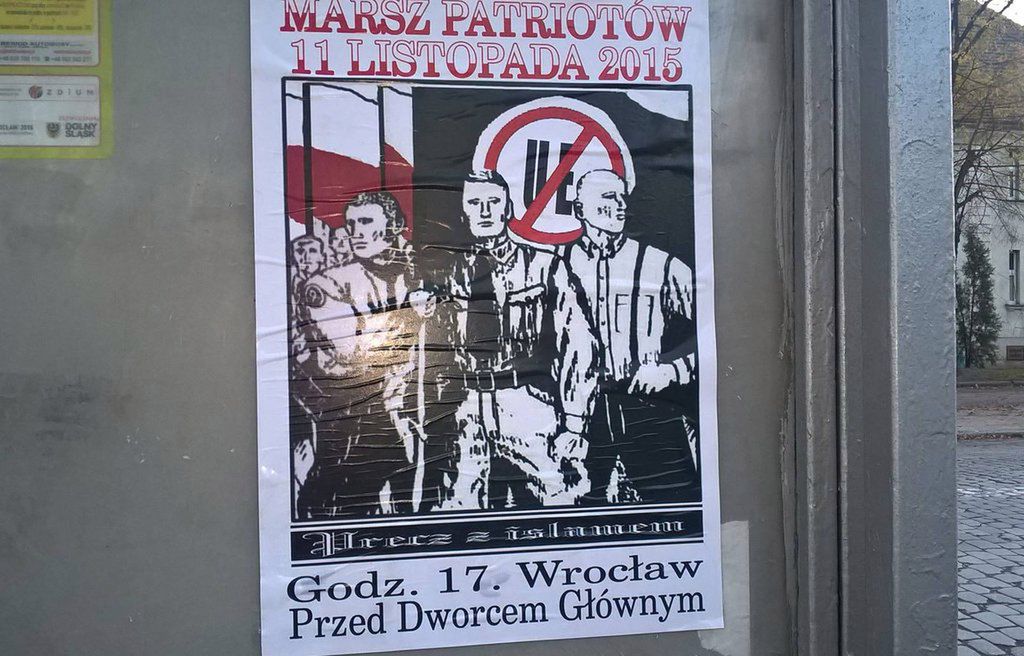 Marsz 11. listopada zapowiadają plakaty w stylistyce NSDAP