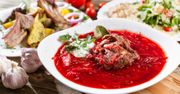 Zupa buraczkowa idealna na jesień. Podaj z mięsnymi kulkami