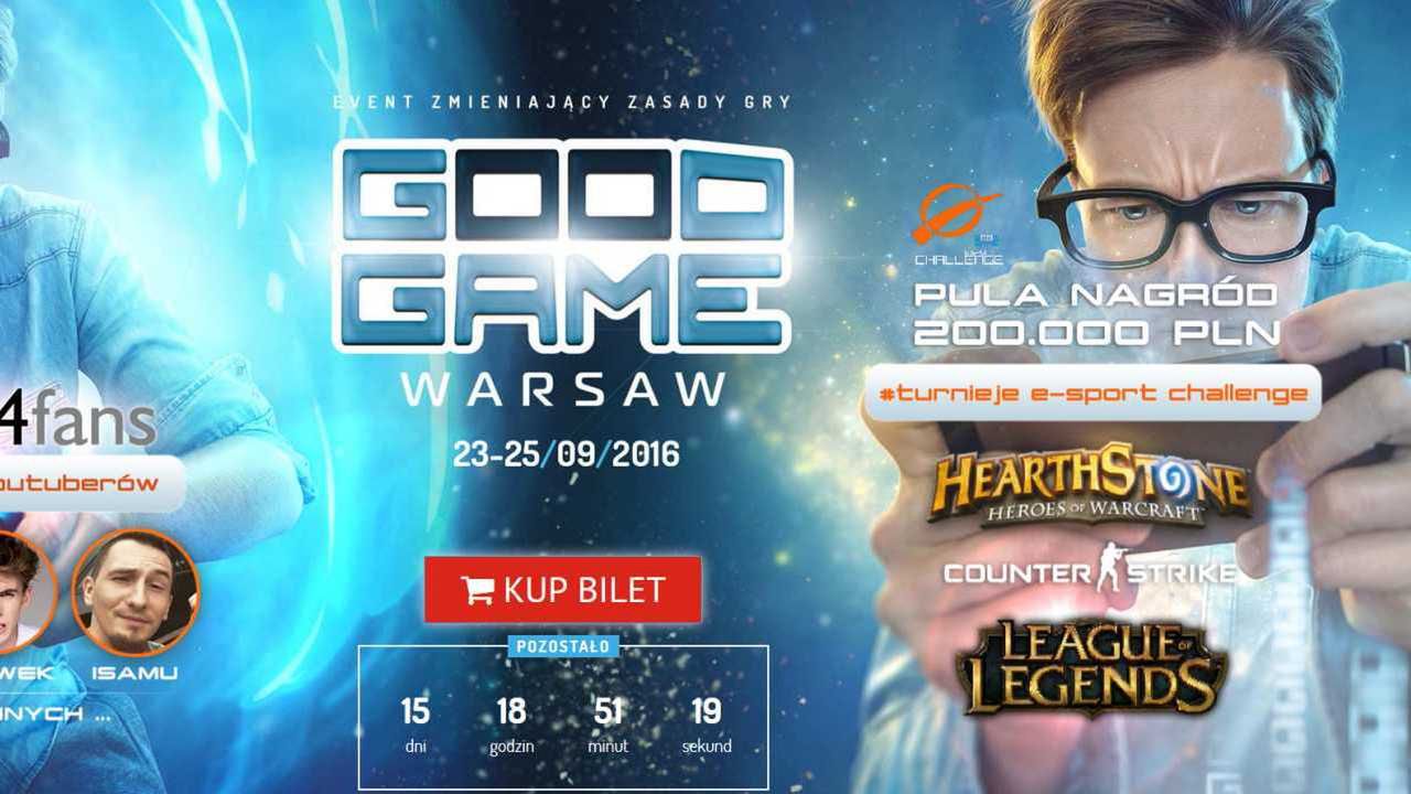 Mamy dla was 50 zaproszeń na Good Game Warsaw