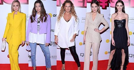 "Swingersi". Gwiazdy na premierze filmu: Julia Wieniawa, Barbara Kurdej-Szatan, Paulina Sykut