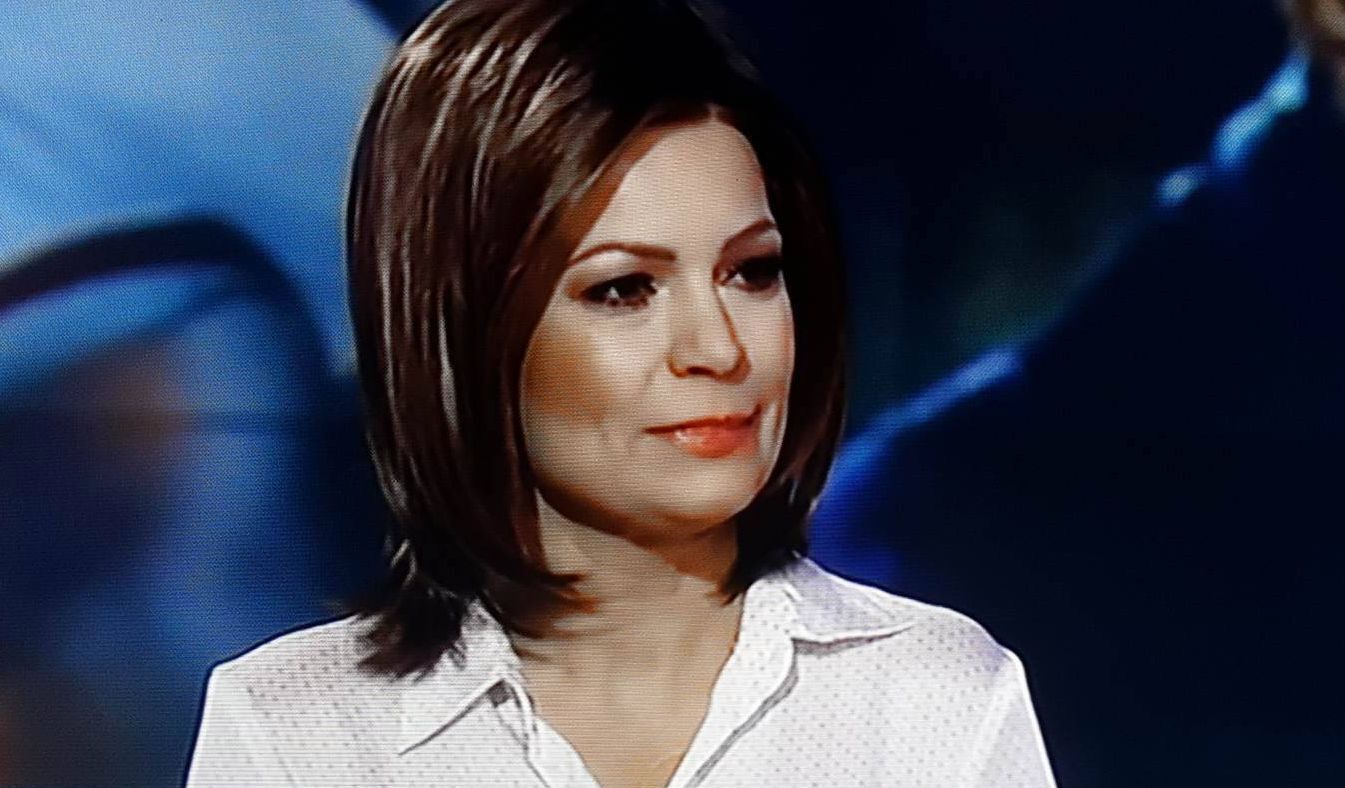 Joanna Górska, stopklatka z wtorkowego wydania programu "Nowy dzień z Polsat News"