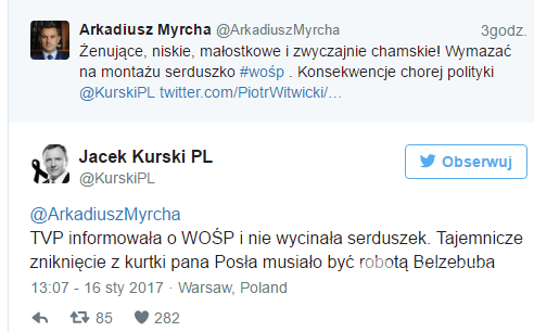 Jacek Kurski komentuje wycinanie serduszek WOŚP 2017