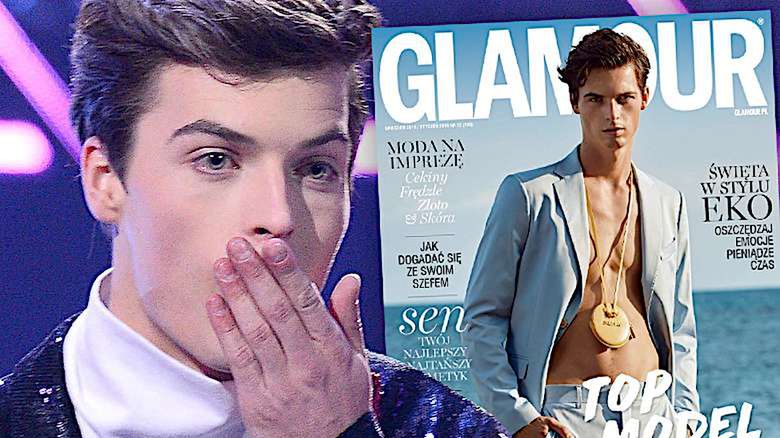 Hubert Gromadzki Glamour cała sesja Top Model