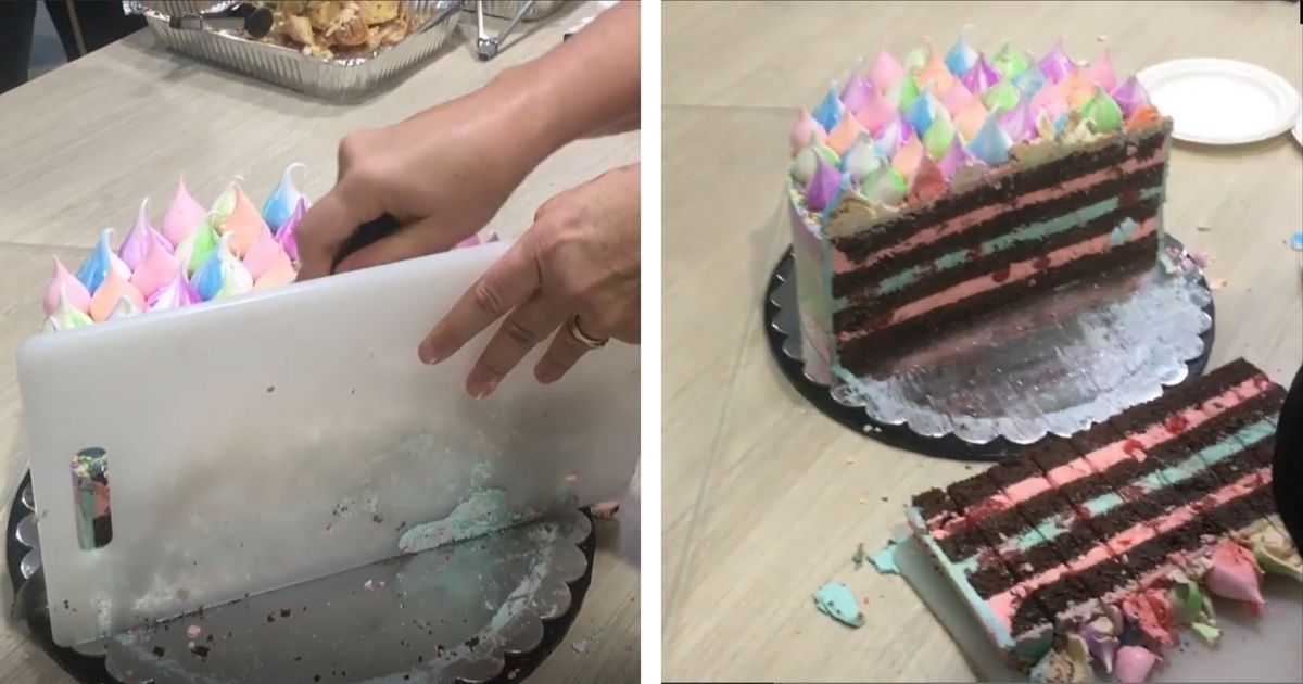 Prosty trik sprawi, że łatwo pokroisz każdy tort! Kawałki będą równe jak nigdy