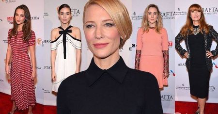 Gwiazdy na imprezie po ogłoszeniu nominacji do nagród BAFTA 2016. Cate Blanchett, Rooney Mara, Jane Seymour...