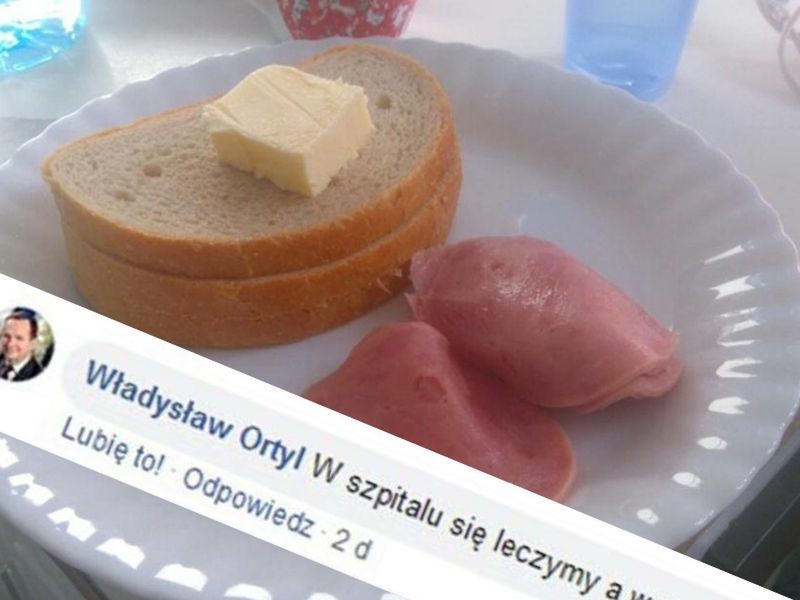 Marszałek żartuje ze szpitalnych posiłków. "Lepiej, żeby w ogóle nie zabierał głosu"