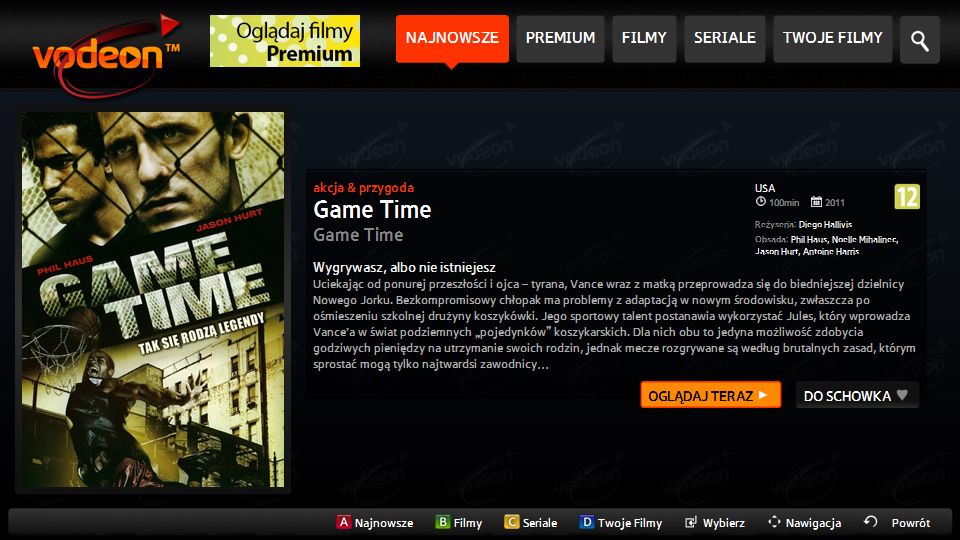 Niszowe horrory, anime oraz komedie  - aplikacja Vodeon