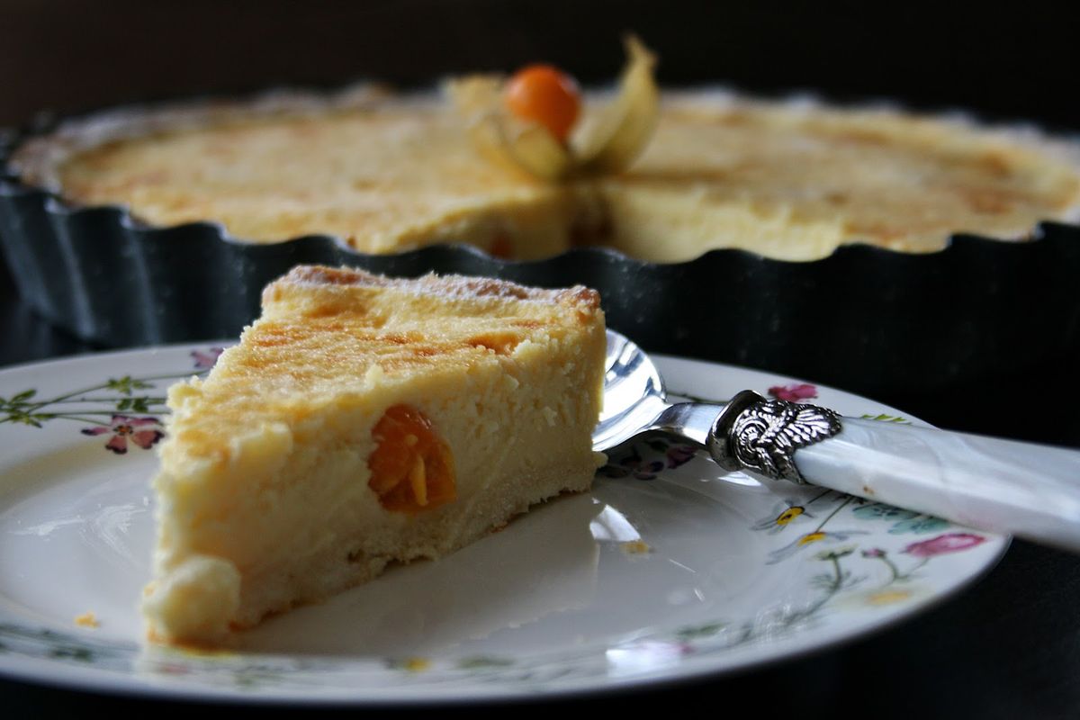 Kremowa rozkosz. Krucha tarta mascarpone z physalis