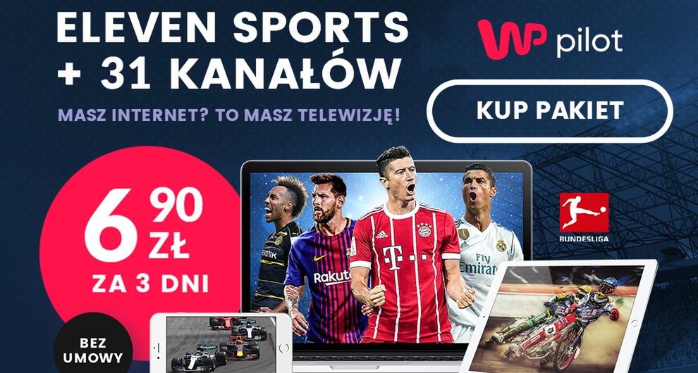 3-dniowy dostęp do transmisji na żywo w kanałach Eleven Sports za 6,90 tylko w ten weekend