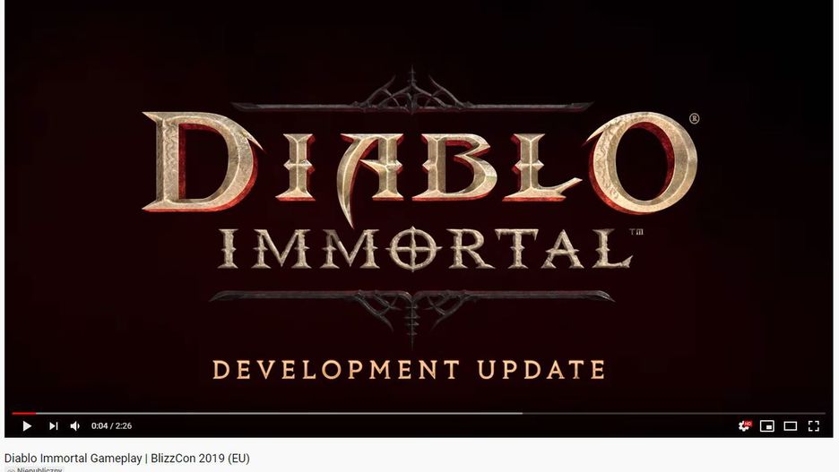 "Diablo Immortal" z dala od jupiterów ceremonii otwarcia