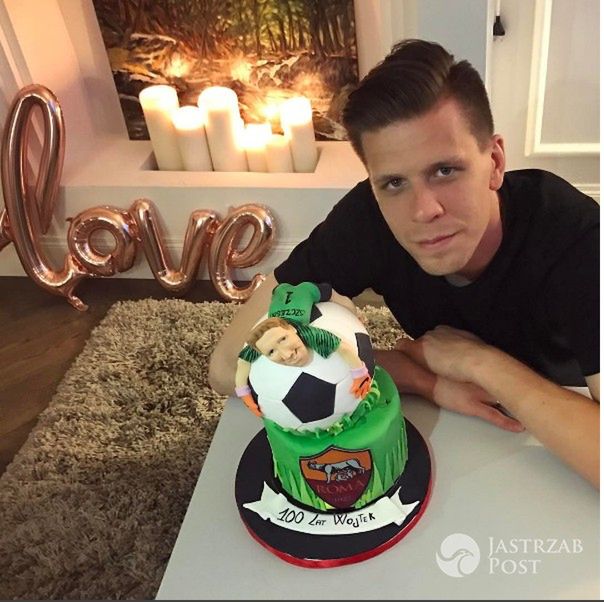 Wojciech Szczęsny chwali się urodzinowym tortem