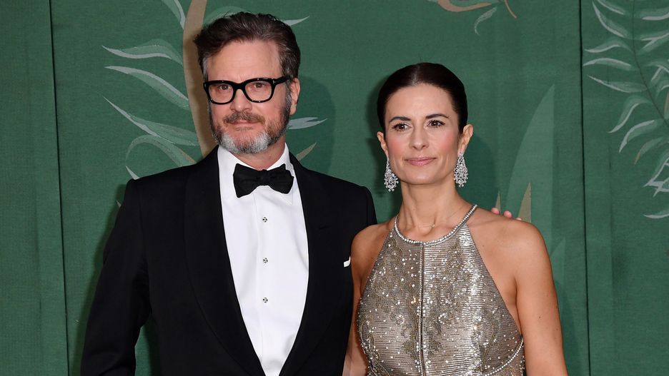 Colin Firth z żoną Livią podczas Tygodnia Mody w Mediolanie