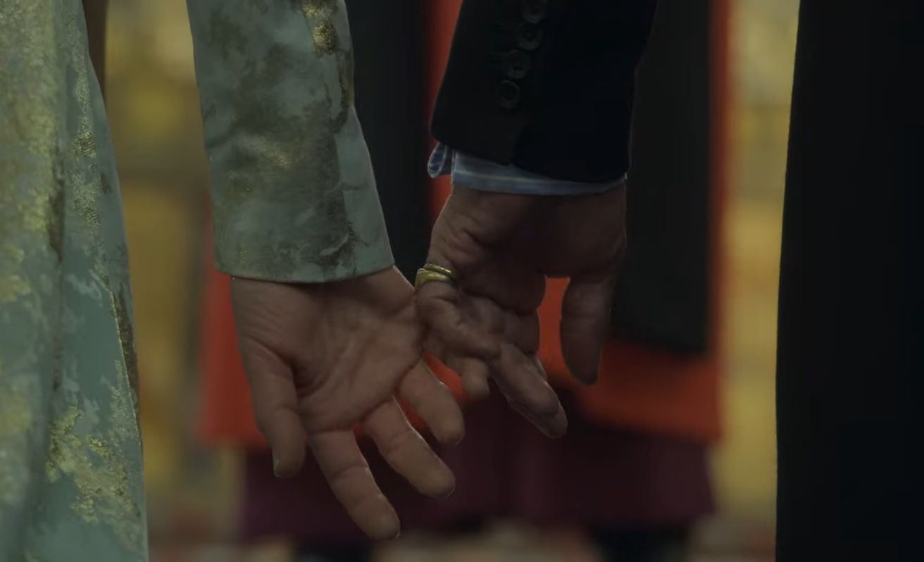 ślub Karola i Camilli, screenshot z serialu "The Crown", Netflix