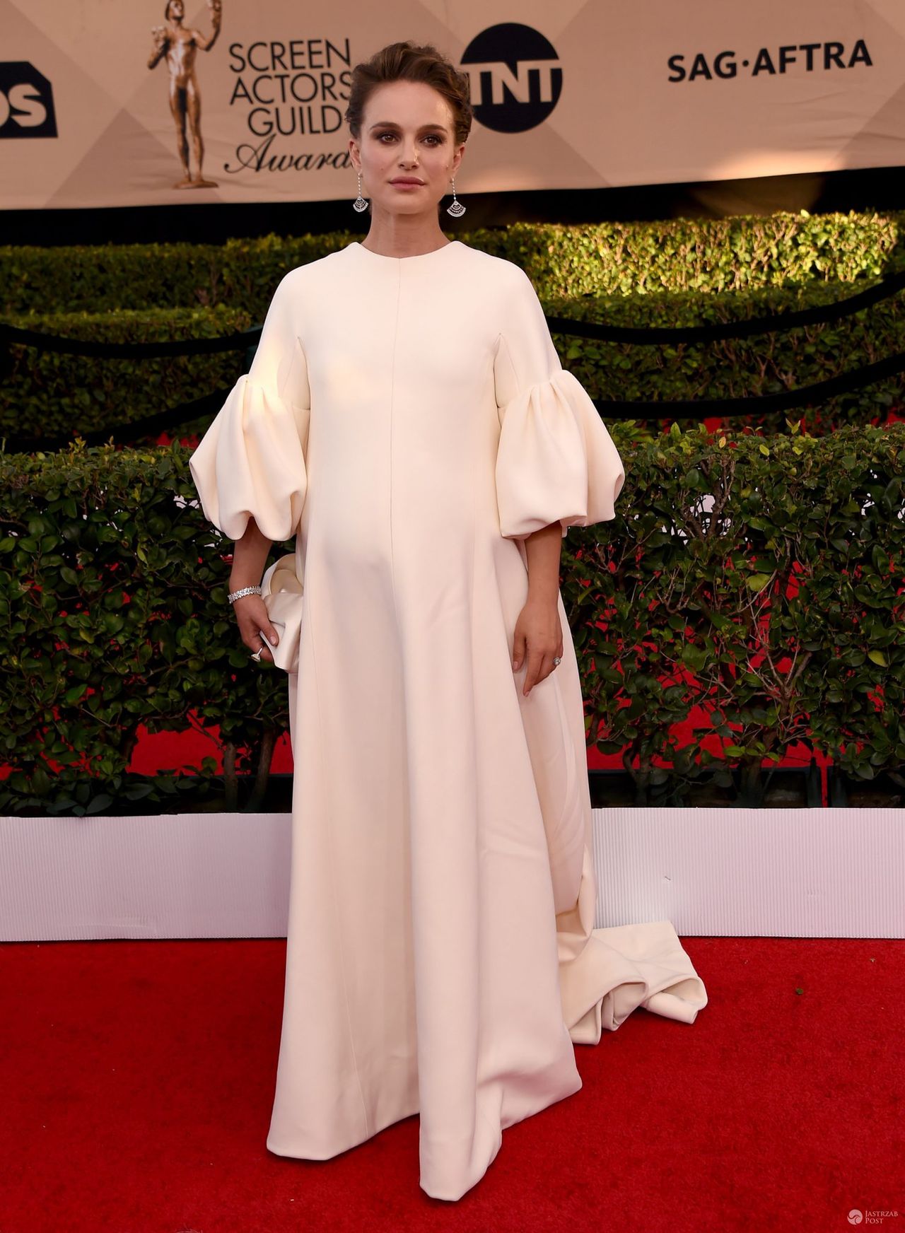 Natalie Portman na gali SAG Awards 2017 - stylizacja (sukienka: Dior)