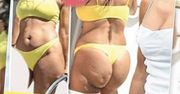 Tabloid szokuje na okładce zdjęciami seksbomby w bikini! Kiedy ona tak przytyła?!