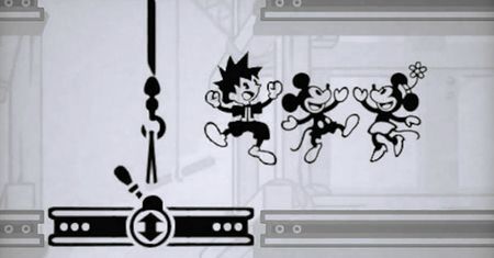 Sora z Kingdom Hearts III szarpie w najlepsze na przenośnej retrokonsolce