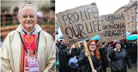 "Te dzieci giną w ciszy" i "manifestacje cywilizacji śmierci". Ostra odpowiedź Kościoła na "czarny protest"