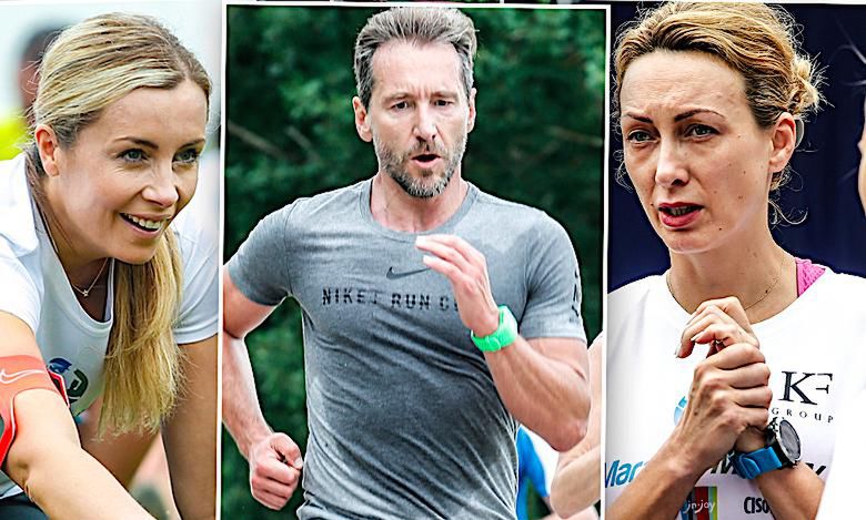 Gwiazdy bez makijażu pobiegły w maratonie na Mazurach: Anna Kalczyńska, Karolina Ferenstein-Kraśko, Marta Kuligowska