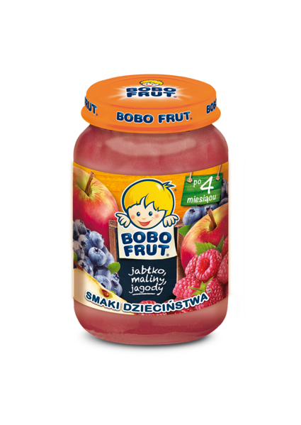 BOBO FRUT jabłko, maliny, jagody