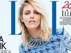 Anja Rubik na okładce Elle