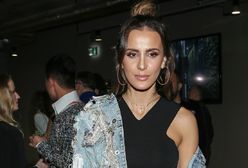 Sara Boruc z odkrytym brzuchem na pokazie Łukasza Jemioła