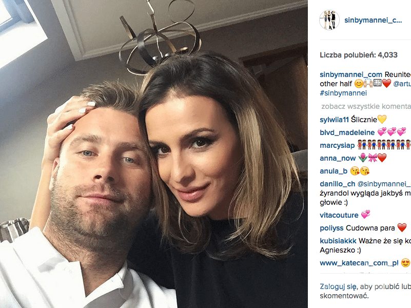 Sara i Artur Borucowie na Instagramie