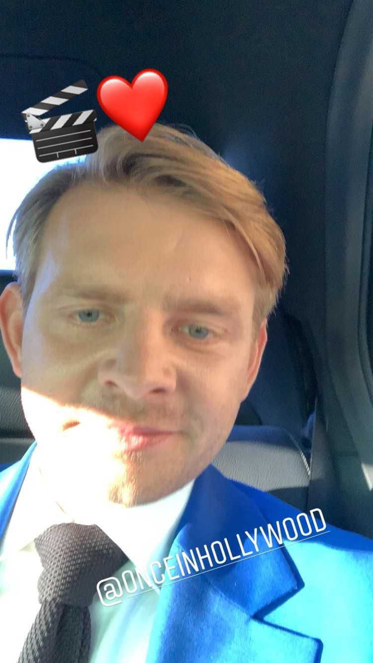 Rafał Zawierucha w drodze na premierę Once Upon a Time... in Hollywood
