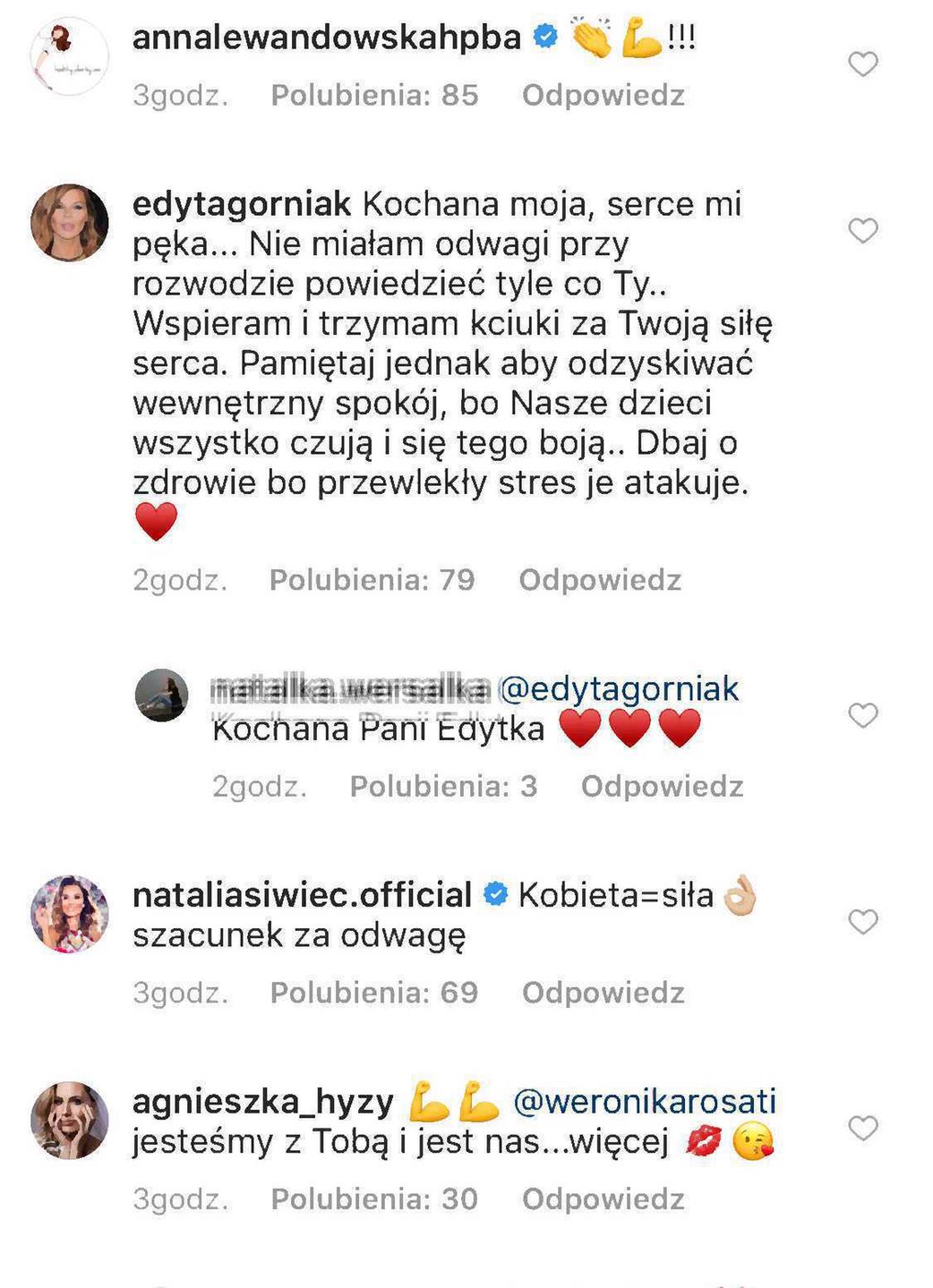 Gwiazdy wspierają Weronikę Rosati