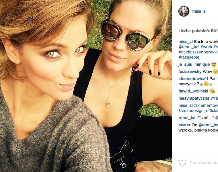Zosia Ślotała i Renata Kaczoruk na Instagramie pokazały to samo zdjęcie