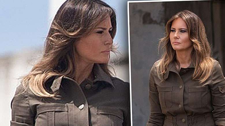 Melania Trump w płaskich butach z wizytą w Ghanie