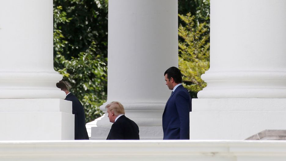 Donald Trump i jego syn Donald jr.