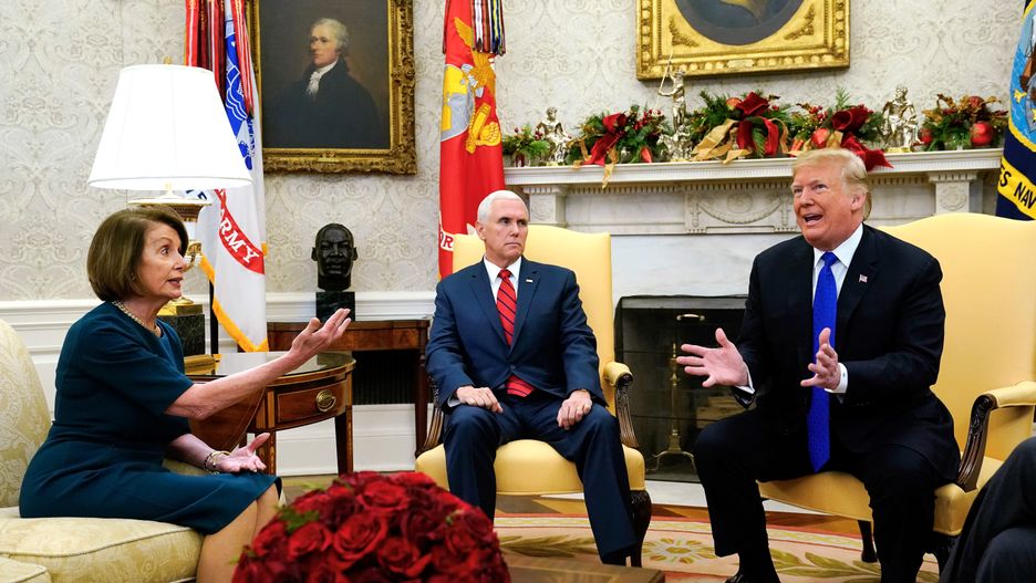 Grudniowe spotkanie Trumpa z Pelosi w Białym Domu przerodziło się w kłótnię