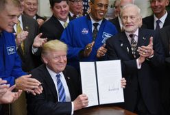 Trump chce podbijać kosmos. Wyraz twarzy legendarnego astronauty najlepiej je komentuje