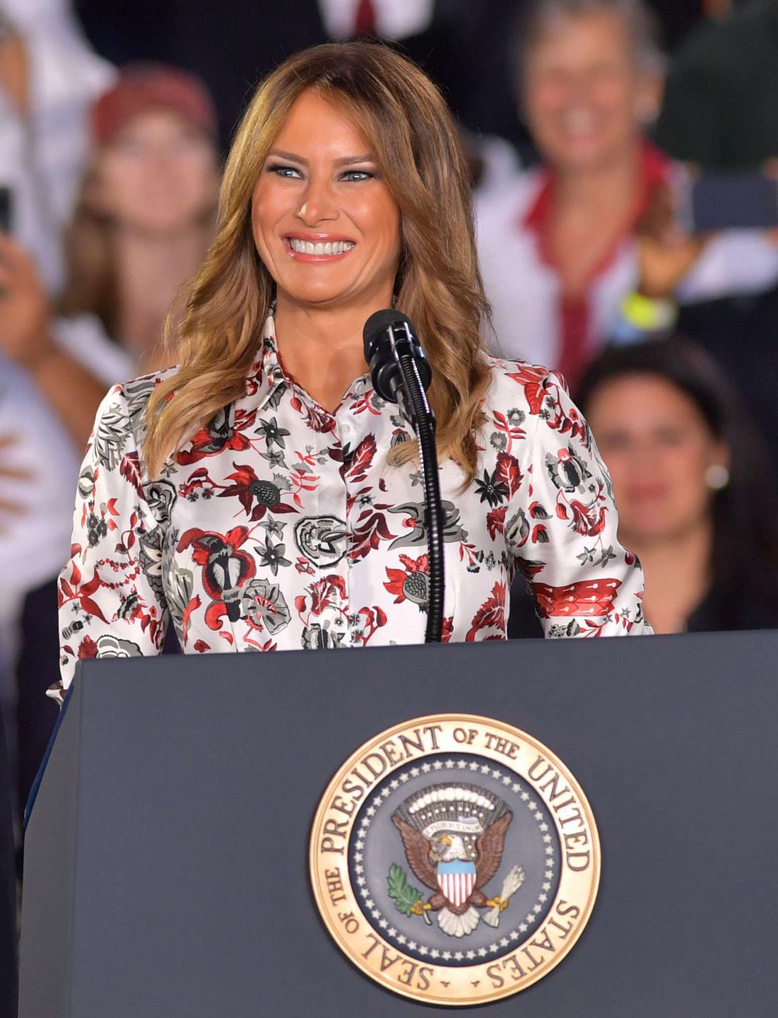 Melania Trump i Donald Trump w Miami