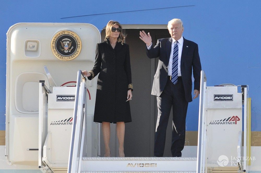 Melania Trump i Donald Trump w Rzymie