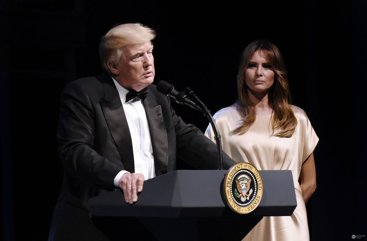 Donald i Melania Trump na przyjęciu Fords Theatre