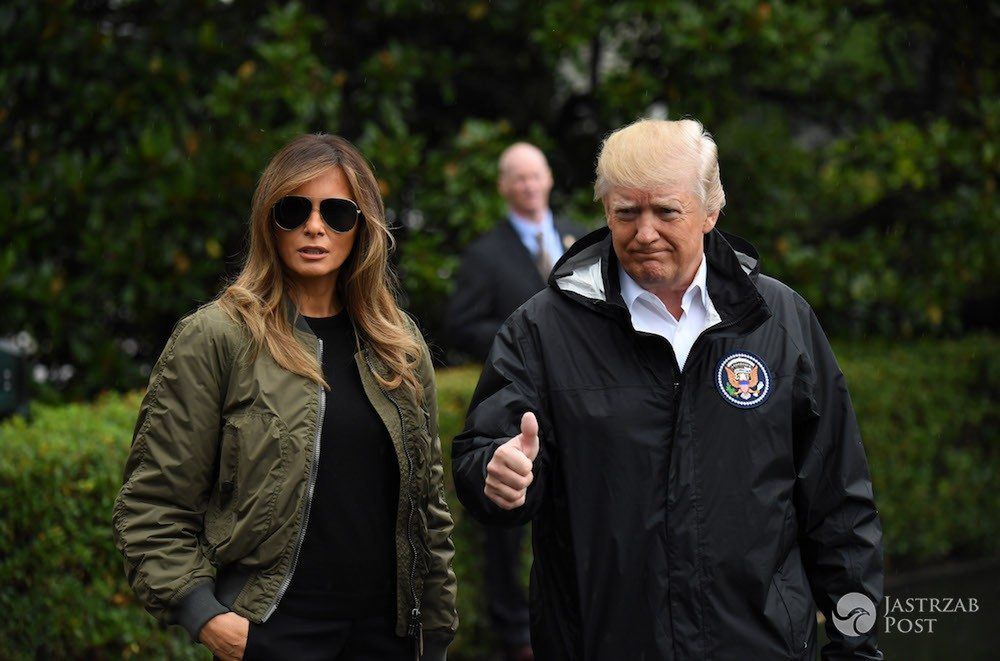 Melania Trump i Donald w Teksasie