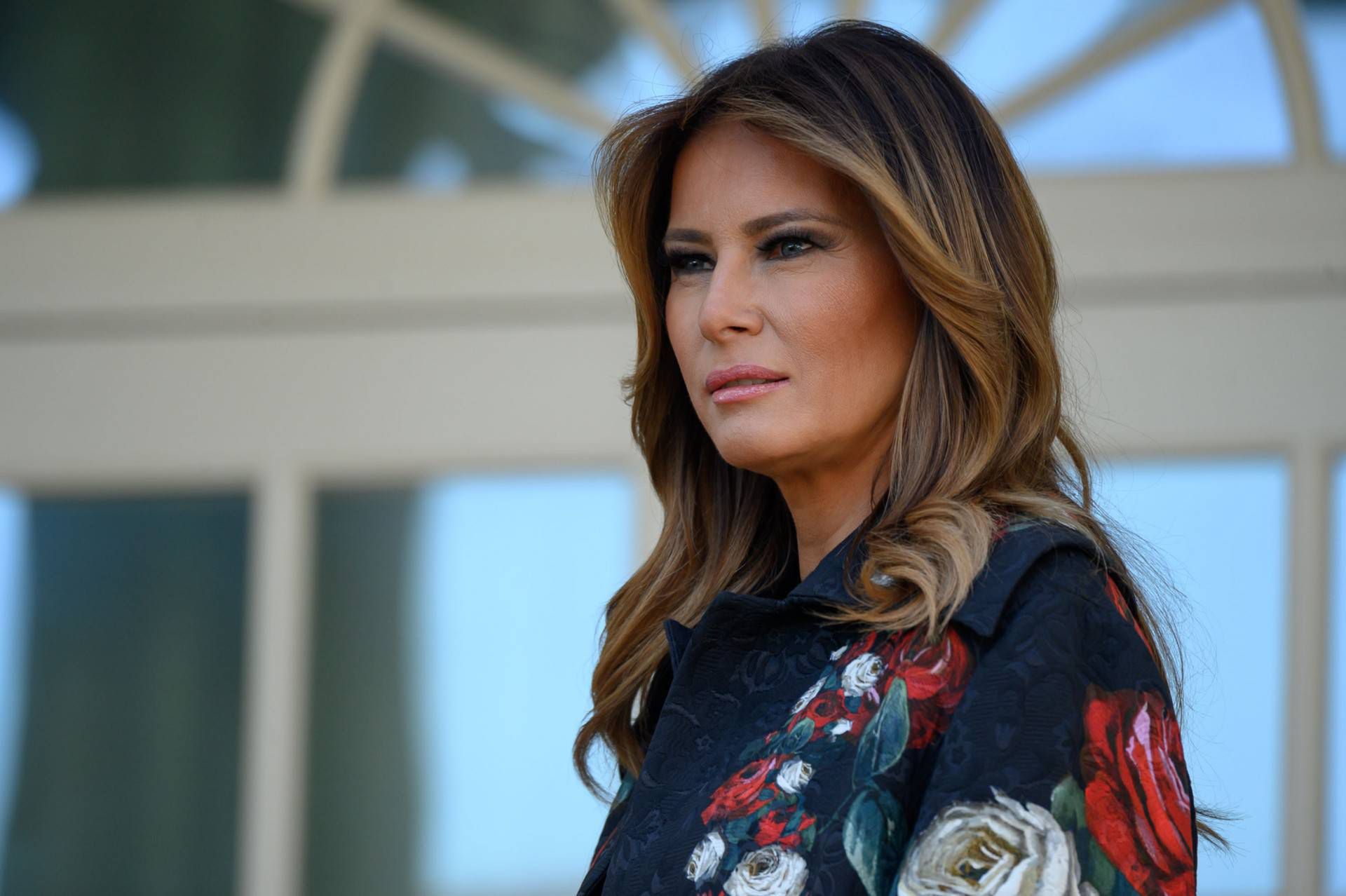 Melania Trump - makijaż, Biały Dom 2019