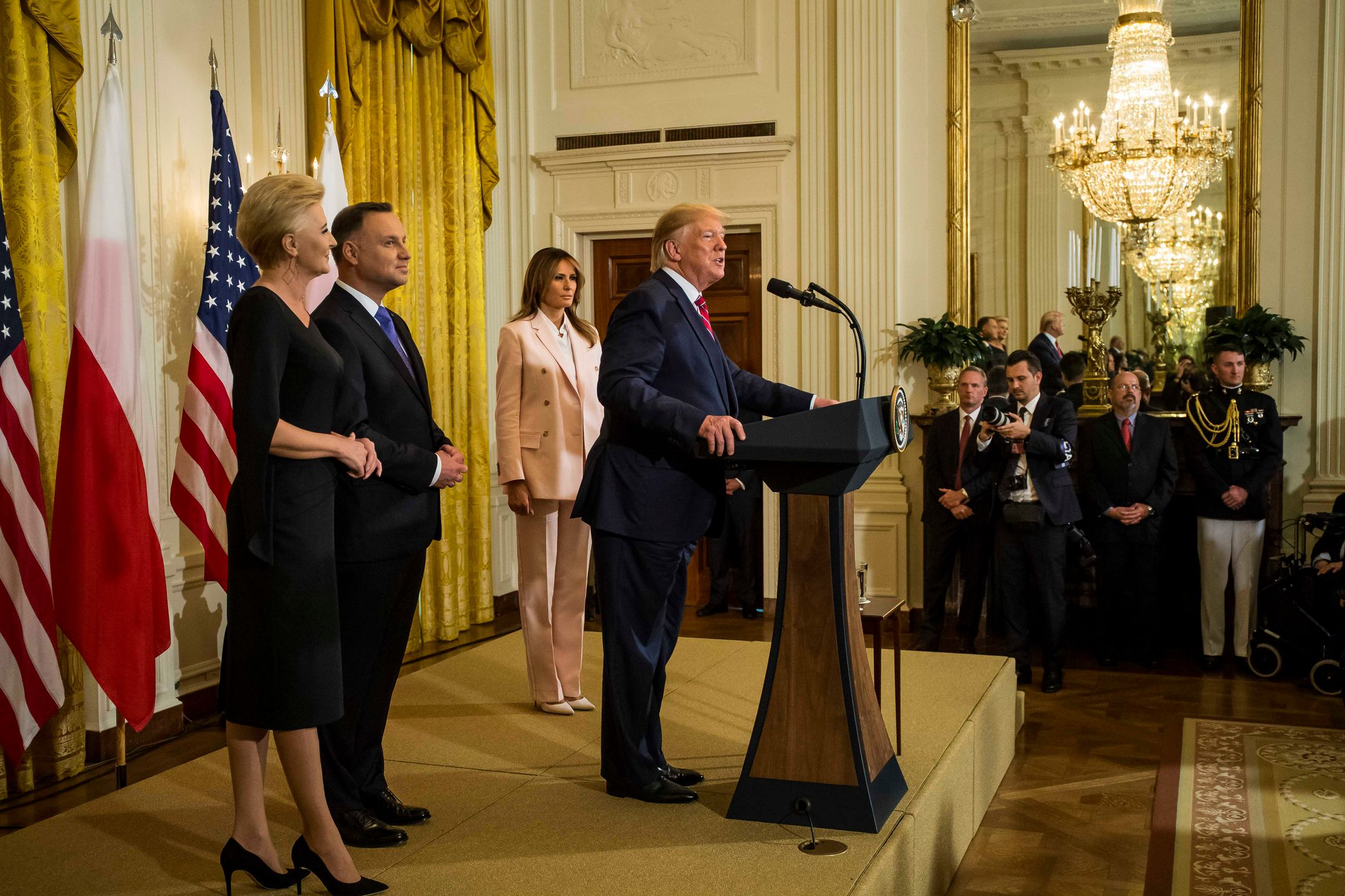 Agata Duda z mężem w Białym Domu