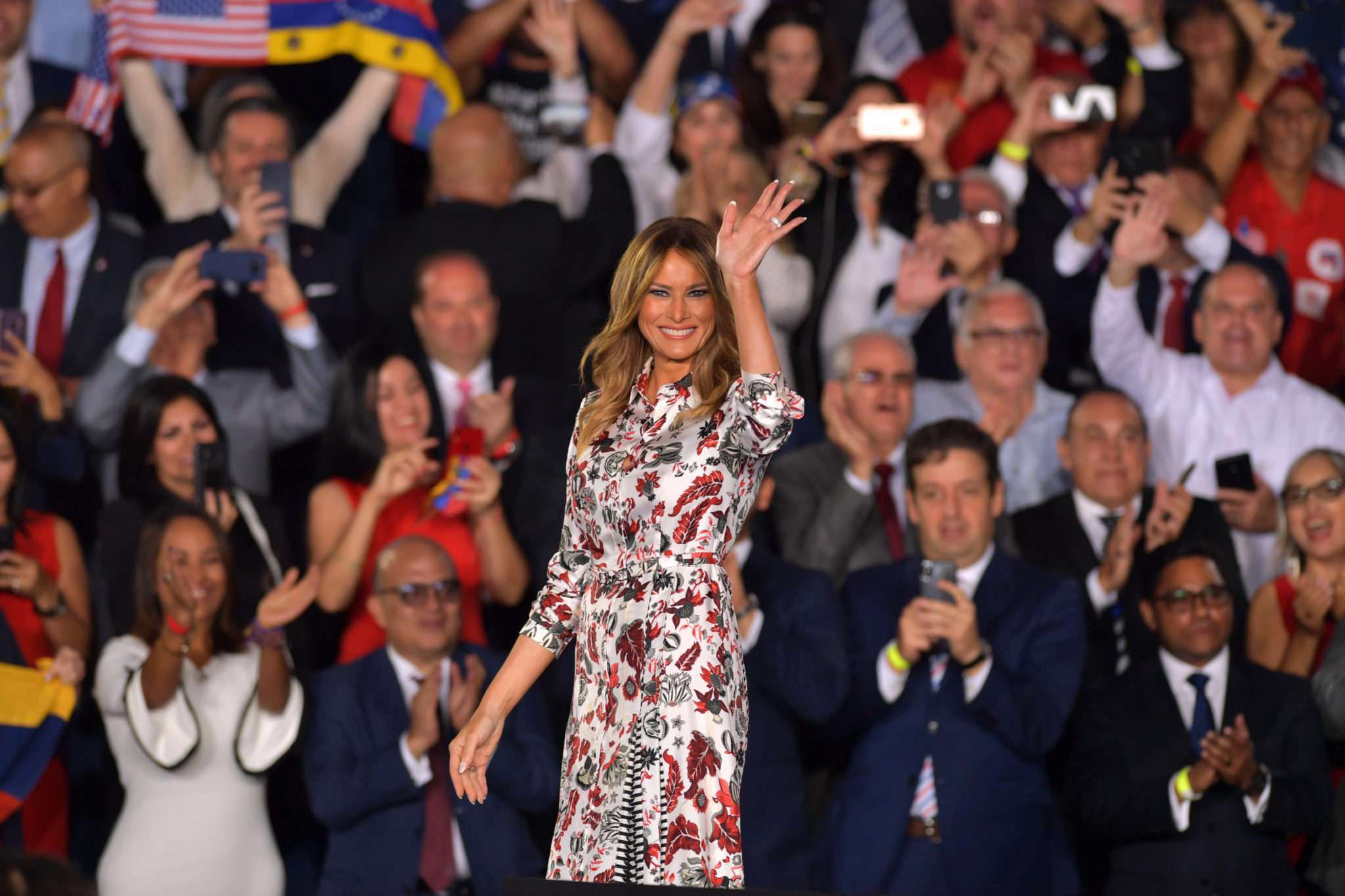 Melania Trump i Donald Trump w Miami