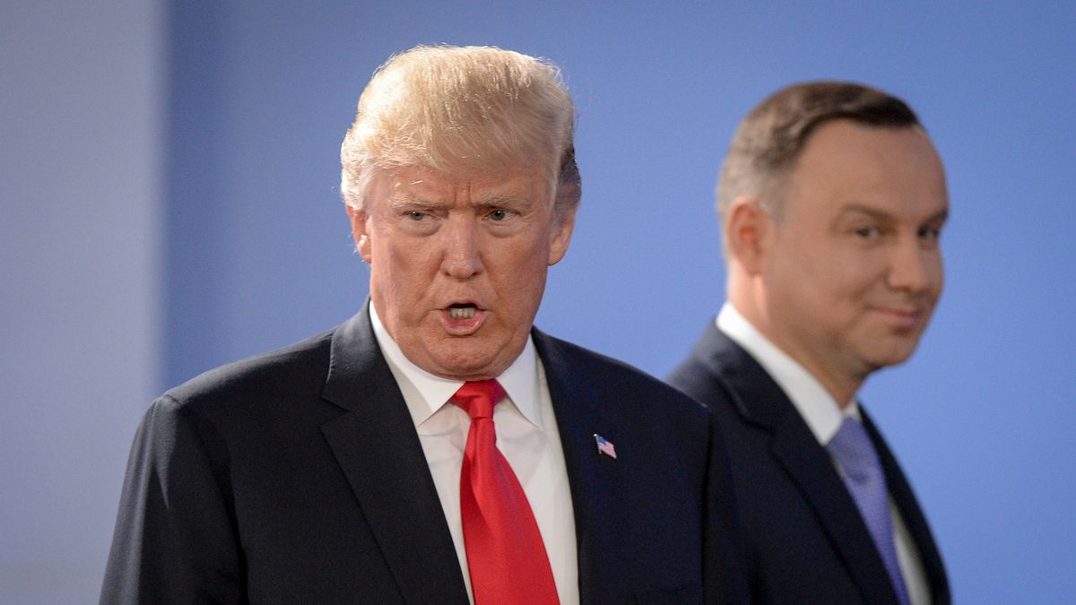 Prezydenci Donald Trump i Andrzej Duda